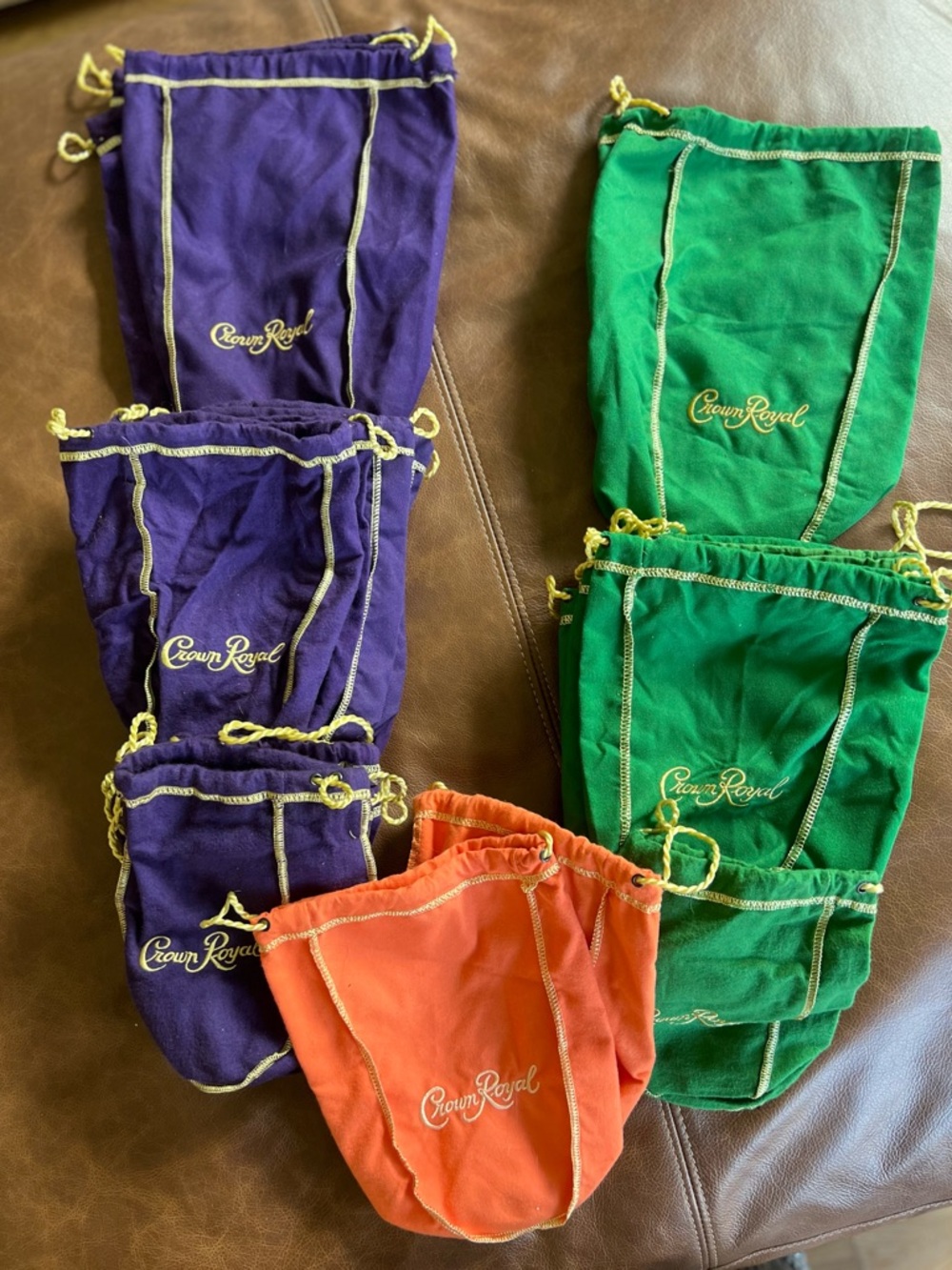 Lot of 28 Crown Royal Drawstring Dust Bag Upcycle Craft Gift Bags Multi Use